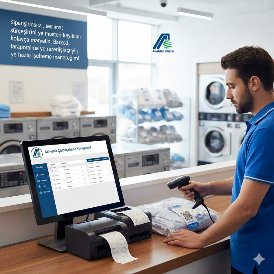Çamaşırhaneler İçin Geliştirilmiş İş ve Sipariş Takip Programı